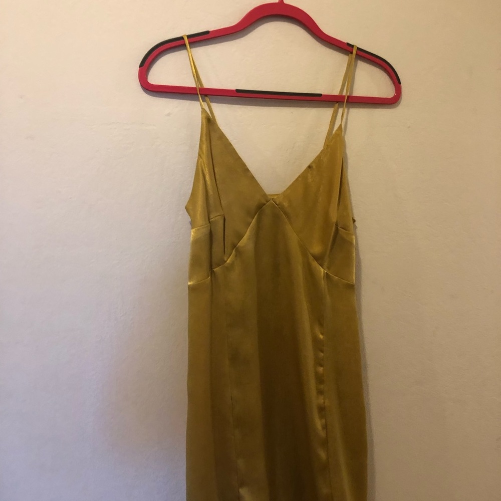 NWT Silky Chartreuse Stunner! Slip Dress Sz 8